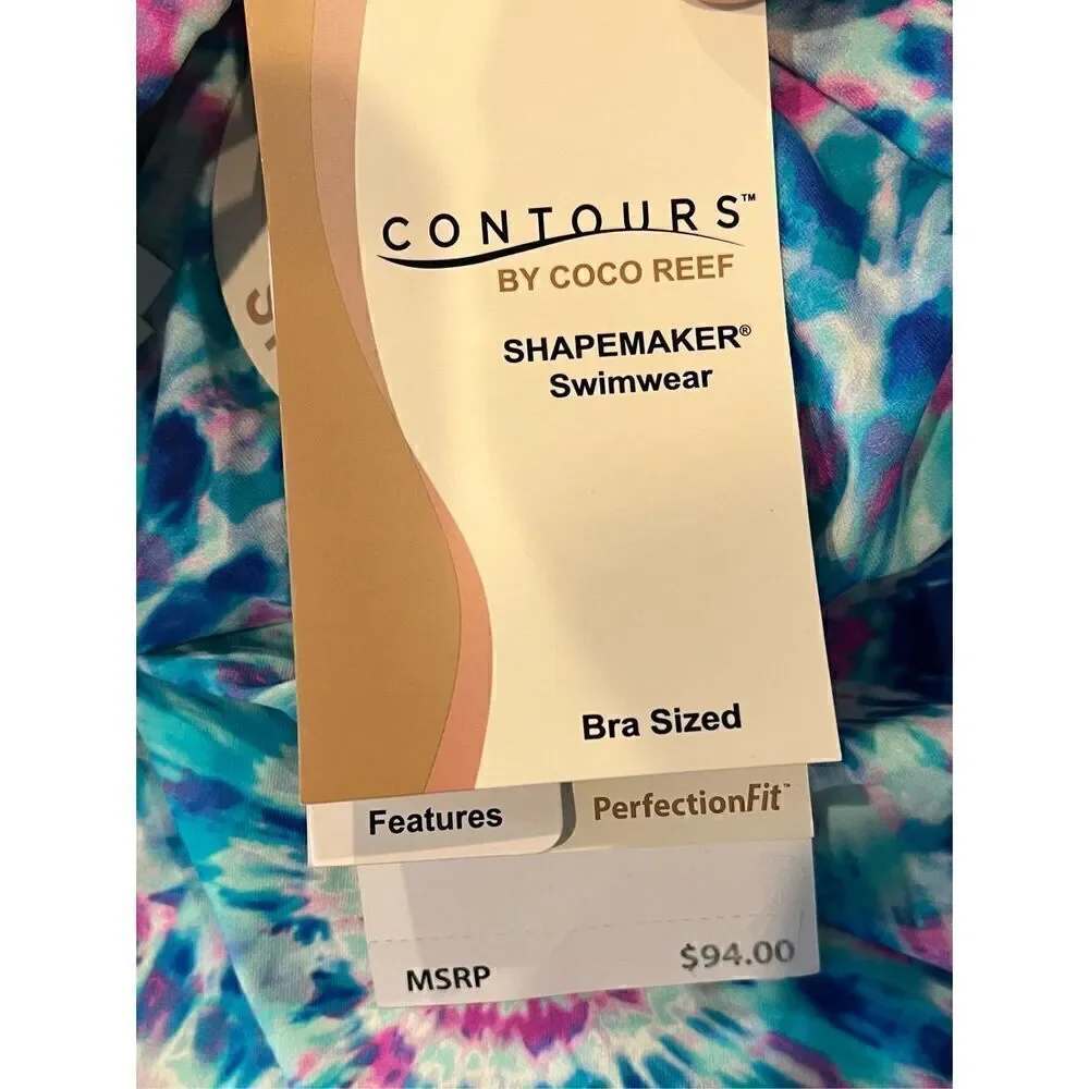 Coco Contours Clarity Bandeau Bra Sized Tankini Top